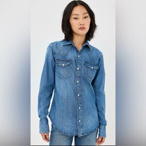LAUREN RALPH LAUREN Western Denim Button-Up Shirt
